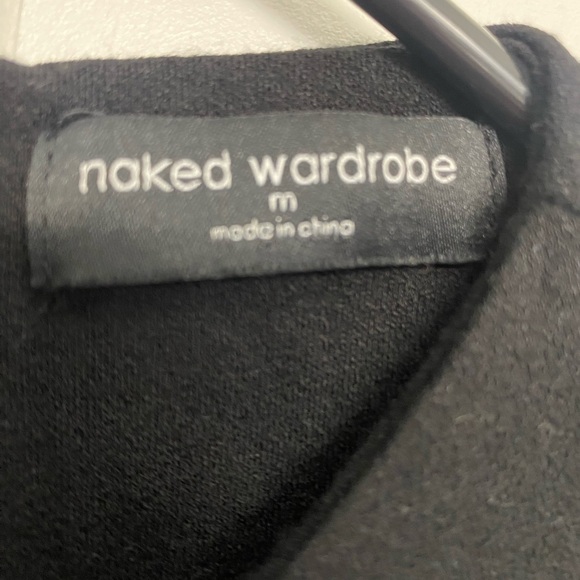 NWOT Naked Wardrobe Sculpt long-sleeve knit stretch romper - Picture 4 of 4